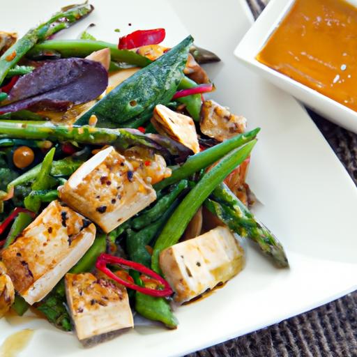 Sizzling Grilled Tofu Meets Fresh Mixed Greens Delight
