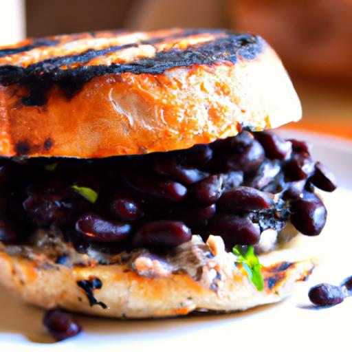 Hearty Black Bean Burgers on English Muffins: A Tasty twist