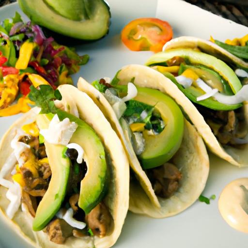 Fresh Veggie Tacos with Silky avocado Cream Delight
