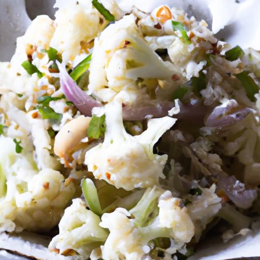 Fresh and Flavorful: cauliflower Rice Herb Salad Recipe