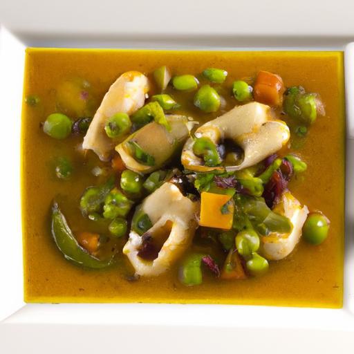 Cuttlefish and Pea Stew: A Savory Dance of Sea & Earth
