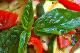 Savor Summer: Grilled Vegetables Drizzled with Basil Oil