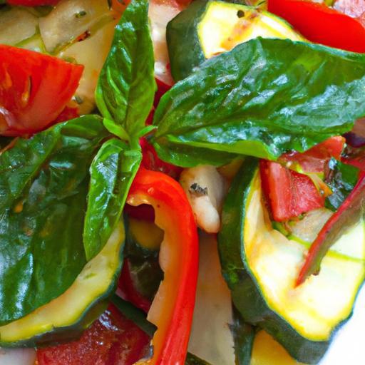 Savor Summer: Grilled Vegetables Drizzled with Basil Oil