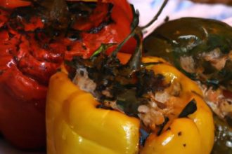 Mediterranean Magic: Greek Stuffed Peppers with Herbs & Rice