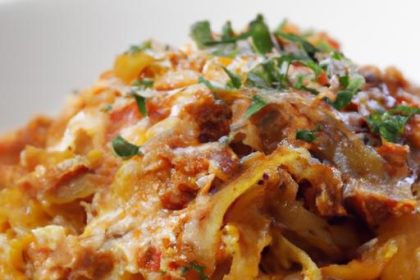 Twist on Tradition: Spaghetti Squash Meets Turkey Bolognese