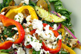 Wholesome Farro Salad with Roasted Veggies and Feta Flair
