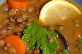 Hearty Lentil Soup with Carrots and Celery: A Nutritious Delight