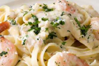 Creamy Shrimp Alfredo with Fettuccine: A Decadent Delight