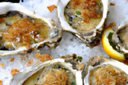 Savory Broiled Oysters with Garlic and Parmesan Delight