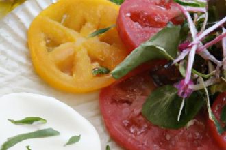 Fresh Flavors: Heirloom Tomato Caprese with Buffalo Mozzarella