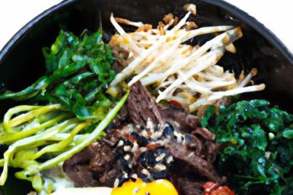 Bibimbap Delight: Savoring Beef and Veggie Harmony