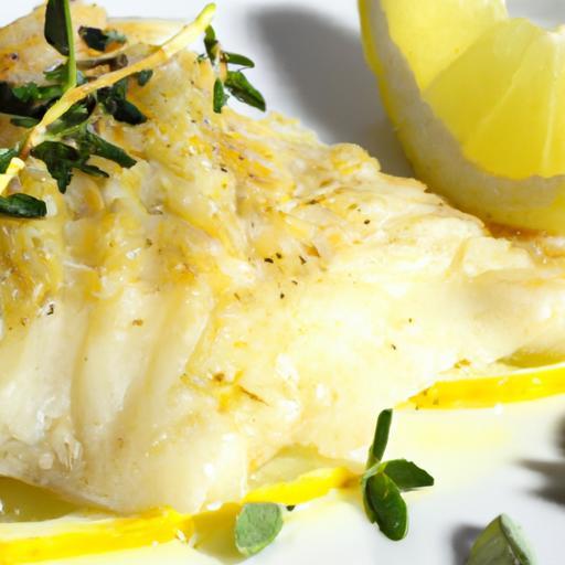 Zesty Baked Cod with Lemon and Fresh Thyme Delight