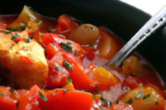 Savor the Flavors: Mediterranean Fish Stew with Tomatoes