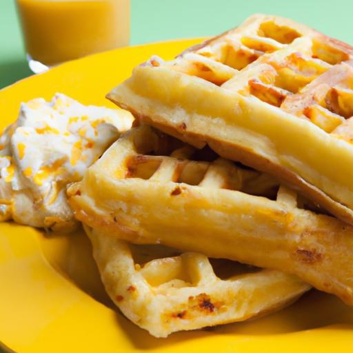 Golden Bites: Discover Sweet Corn and Chive Waffles Recipe