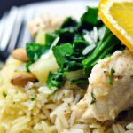 Zesty Lemon Basil Chicken Paired with Nutty Brown Rice Delight