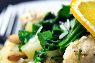 Zesty Lemon Basil Chicken Paired with Nutty Brown Rice Delight