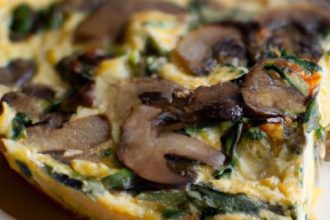 Savory Mushroom & Spinach Frittata: A Nutritious Delight