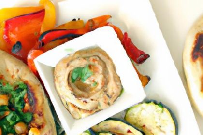 Savor the Flavor: Hummus and Grilled Veggie Pita Delights