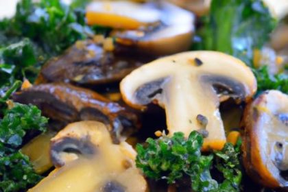 Savor the Flavor: Garlicky Sautéed Kale and Mushrooms Delight