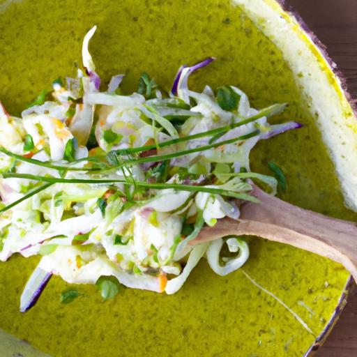 Crunchy Kohlrabi Slaw with Zesty Creamy Dill Dressing