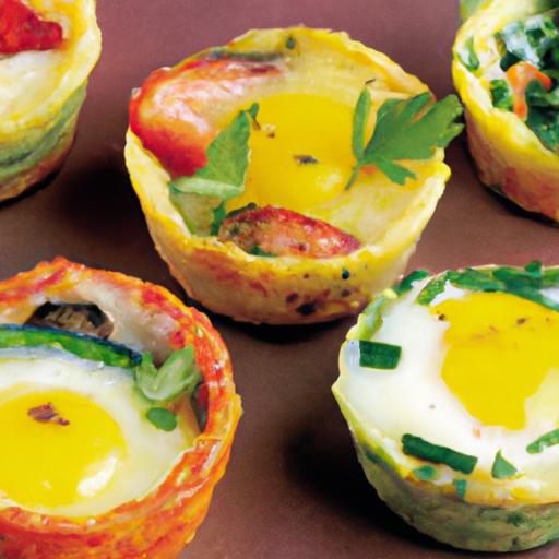Colorful Baked Egg Cups: A Veggie-Packed Breakfast Treat