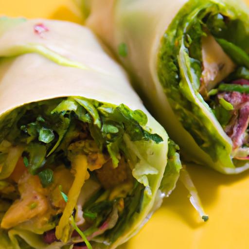 Vibrant Raw Collard Green Wraps Packed with Fresh Veggies
