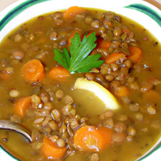 Hearty Lentil Soup with Carrots and Celery: A Nutritious Delight