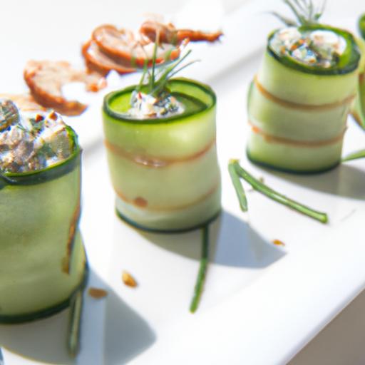 Refreshing Cucumber and Feta Roll-Ups: A Light Twist!