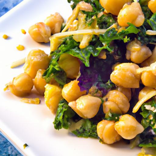 Zesty Chickpea & Kale Salad:⁢ A refreshing Lemon Boost