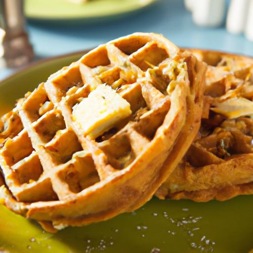 Golden Bites: discover Sweet Corn​ and Chive Waffles Recipe