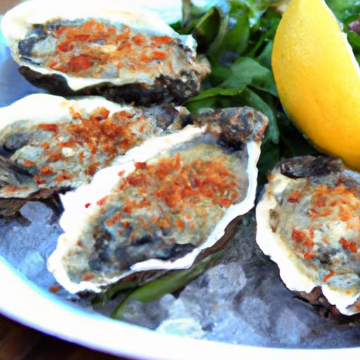 Savory Broiled Oysters with Garlic and‍ Parmesan Delight