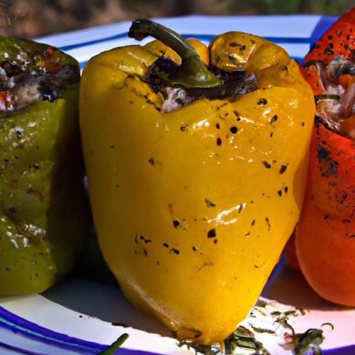Mediterranean Magic: Greek Stuffed ​Peppers with Herbs &⁣ Rice