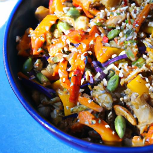 Nourish Your Day: Grain Bowl with Roasted veggies & tahini