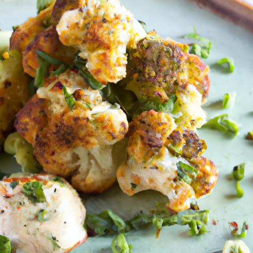 Crispy fried Cauliflower with Creamy Tahini Drizzle‍ Delight