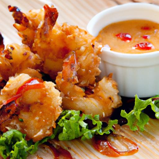 Crispy Coconut Shrimp with zesty Sweet Chili sauce Delight