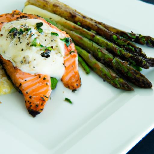 Savor Herb-Crusted Salmon Paired with Crisp Asparagus Delight