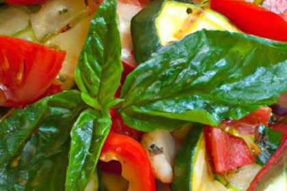 Savor Summer: Grilled Vegetables Drizzled with Basil Oil