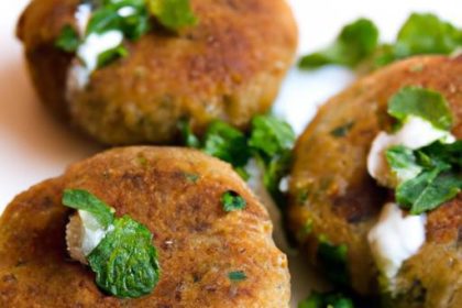 Savory Spiced Lamb Patties Paired with Cooling Mint Yogurt