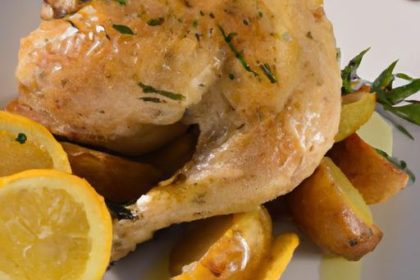 Zesty One-Pan Roasted Lemon Chicken & Crispy Potatoes Delight