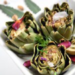 Savor Roasted Baby Artichokes with Zesty Garlic Aioli Delight
