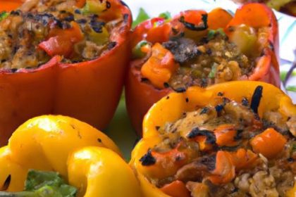 Flavor-Packed Stuffed Bell Peppers with Savory Ground Turkey
