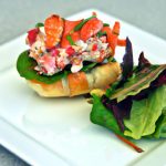 Fresh Lobster Salad Rolls Served on Soft Brioche Buns