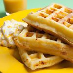 Golden Bites: Discover Sweet Corn and Chive Waffles Recipe