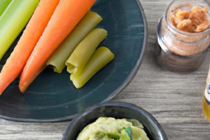 Crunchy Combos: Celery Sticks Paired with Almond Butter Delight