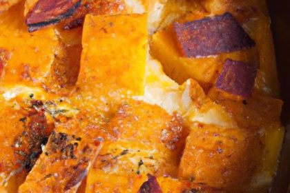 Golden Sweet Potato Gratin Drizzled with Maple Bliss