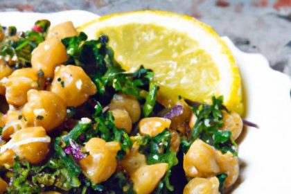 Zesty Chickpea & Kale Salad: A Refreshing Lemon Boost